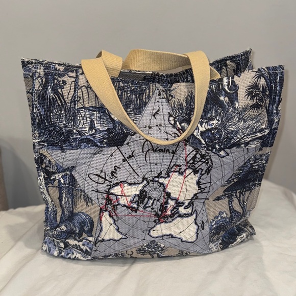 Dior Handbags - CHRISTIAN DIOR WORLD TROTTER CANVAS TOTE
